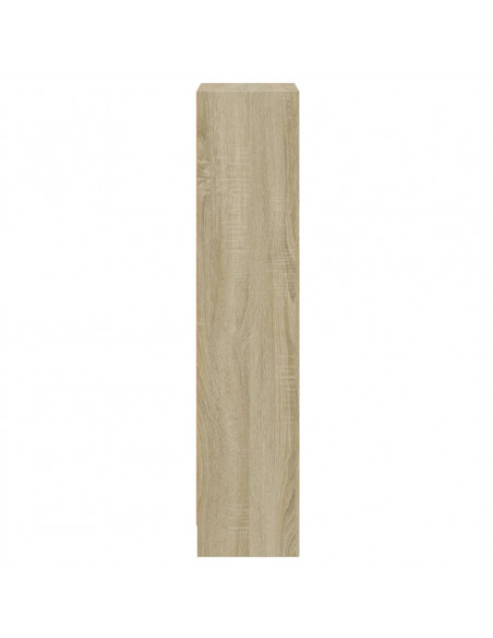 Libreria 3 Ripiani Rovere Sonoma 40x24x108 cm Legno Multistrato