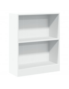 Libreria Bianca 60x24x76 cm in Legno Multistrato 2