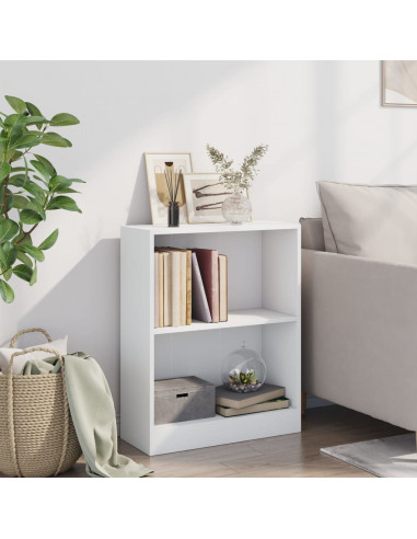 Libreria Bianca 60x24x76 cm in Legno Multistrato
