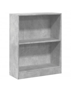 Libreria Grigio Cemento 60x24x76 cm in Legno Multistrato 2