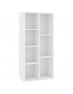 Libreria Bianca 50x25x106 cm in Legno Multistrato 2