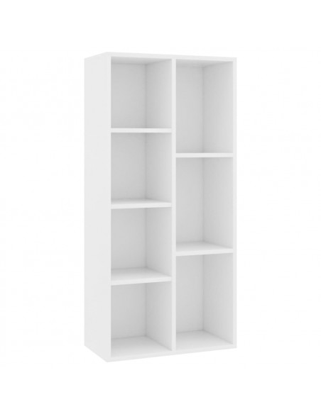 Libreria Bianca 50x25x106 cm in Legno Multistrato