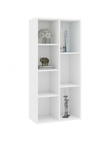 Libreria Bianca 50x25x106 cm in Legno Multistrato