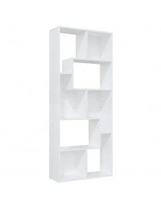 Libreria Bianca 67x24x161 cm in Legno Multistrato 2