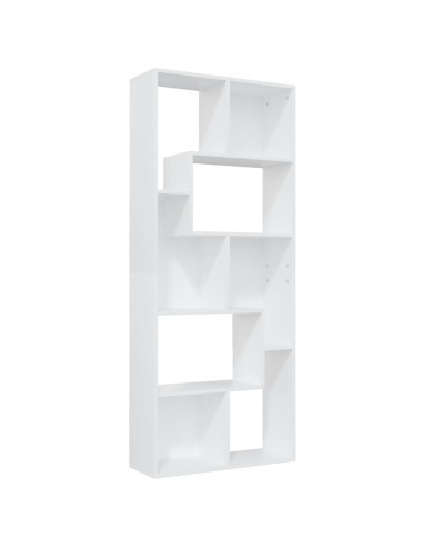 Libreria Bianca 67x24x161 cm in Legno Multistrato