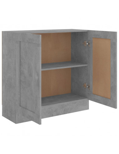 Libreria Grigio Cemento 82,5x30,5x80 cm in Legno Multistrato