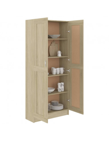 Libreria Rovere Sonoma 82,5x30,5x185,5 cm in Legno Multistrato