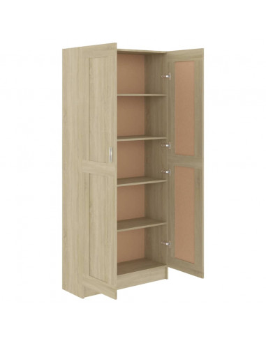Libreria Rovere Sonoma 82,5x30,5x185,5 cm in Legno Multistrato