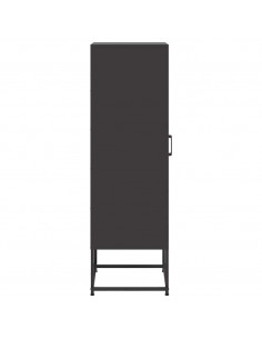 Mobile TV Nero 100,5x39x60,5 cm in Acciaio 2