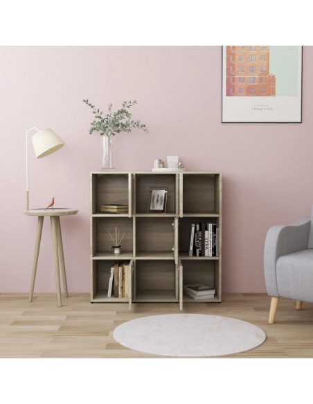 Libreria Rovere Sonoma 90x30x90 cm in Legno Multistrato
