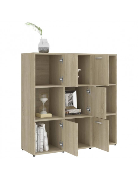 Libreria Rovere Sonoma 90x30x90 cm in Legno Multistrato