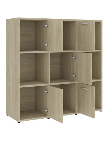 Libreria Rovere Sonoma 90x30x90 cm in Legno Multistrato