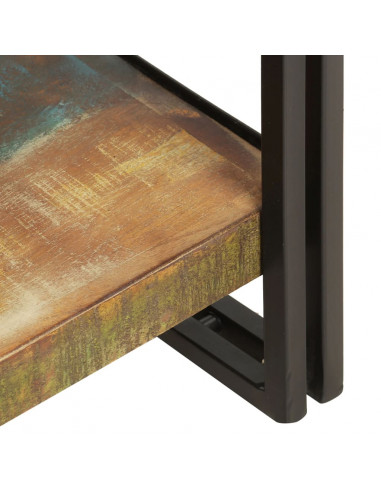 Libreria a 5 Ripiani 40x30x180cm in Massello di Recupero