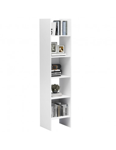 Libreria Bianca 40x35x180 cm in Legno Multistrato