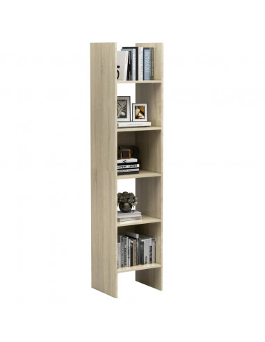 Libreria Rovere Sonoma 40x35x180 cm in Legno Multistrato