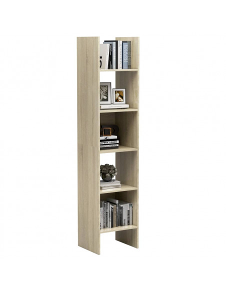 Libreria Rovere Sonoma 40x35x180 cm in Legno Multistrato