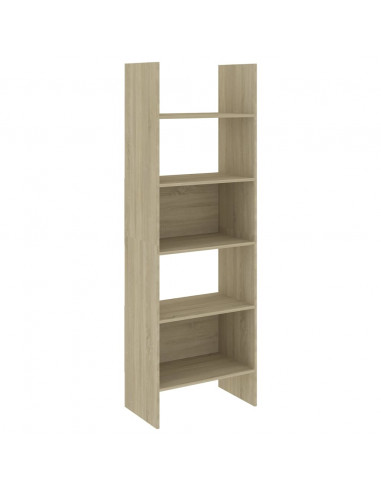 Libreria Rovere Sonoma 60x35x180 cm in Legno Multistrato