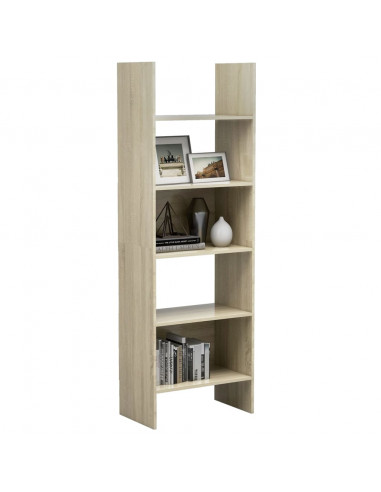 Libreria Rovere Sonoma 60x35x180 cm in Legno Multistrato