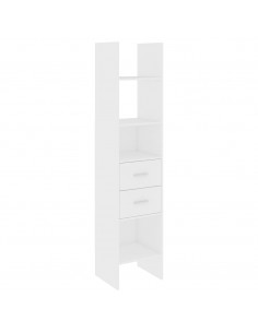 Libreria Bianca 40x35x180 cm in Legno Multistrato 2