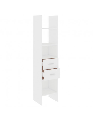 Libreria Bianca 40x35x180 cm in Legno Multistrato