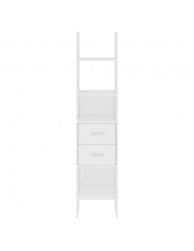 Libreria Bianca 40x35x180 cm in Legno Multistrato