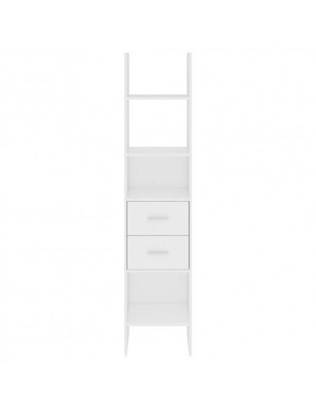 Libreria Bianca 40x35x180 cm in Legno Multistrato