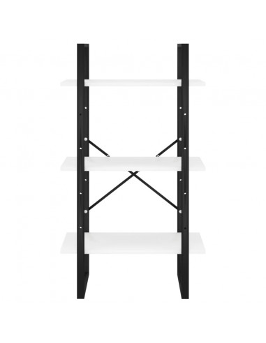Scaffale Portaoggetti Bianco 60x30x105 cm Legno Multistrato