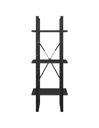 Libreria a 3 Ripiani Grigia 40x30x105 cm in Legno Multistrato