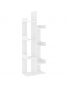 Libreria Bianca 48x25,5x140 cm in Truciolato 2