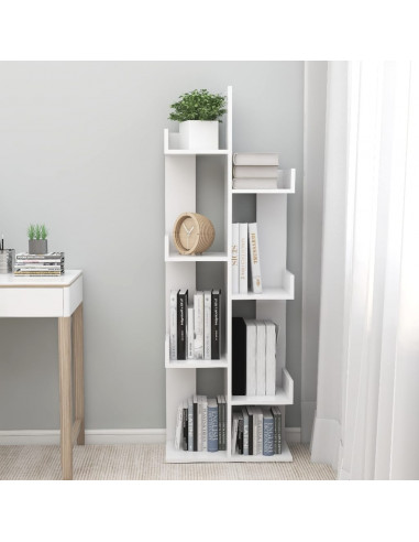 Libreria Bianca 48x25,5x140 cm in Truciolato