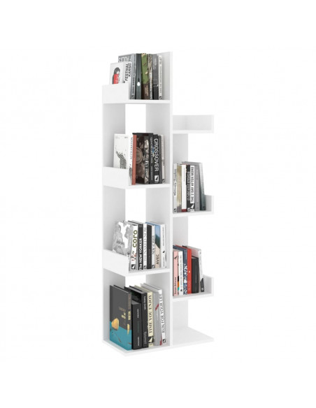 Libreria Bianca 48x25,5x140 cm in Truciolato