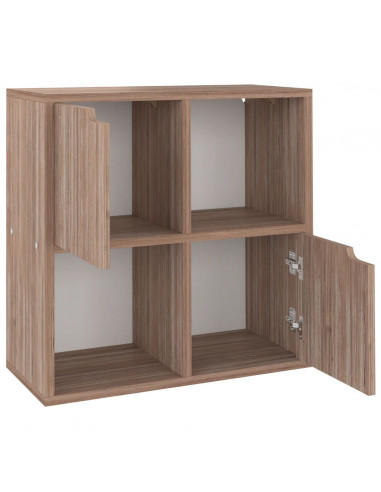 Libreria Grigio Rovere Sonoma 60x27,5x59,5cm Legno Multistrato
