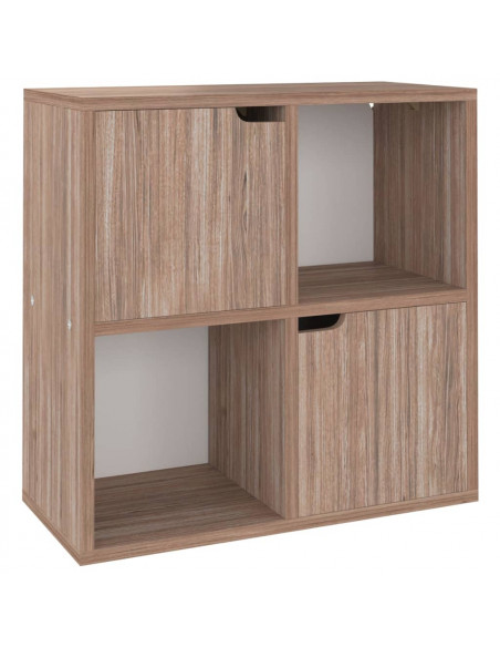 Libreria Grigio Rovere Sonoma 60x27,5x59,5cm Legno Multistrato