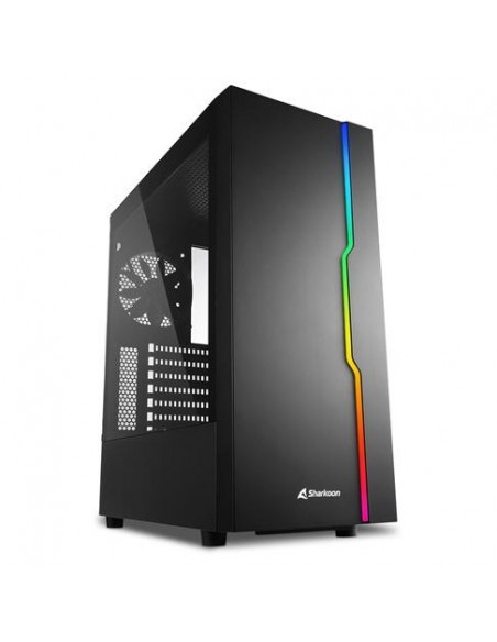 SHARKOON CASE ATX 1XUSB 2.0, 2XUSB 3.0, VETRO TEMPERATO, 1X 120MM FAN FRONT, 7 SLOT ESPANSIONE, ARGB CONTROLLER, PANNELLO FRONTA