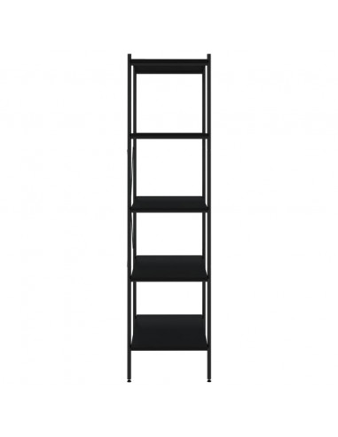 Scaffale con 5 Mensole Nero 80x40x163 cm