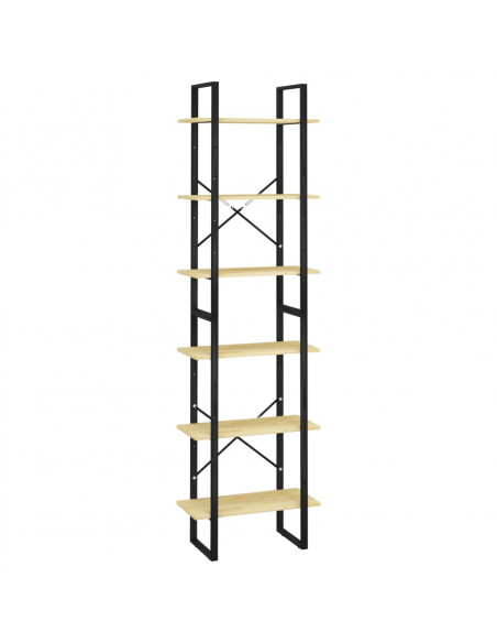 Scaffale Portaoggetti 60x30x210 cm in Legno Massello di Pino