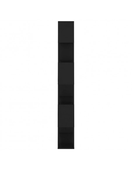 Libreria/Divisorio Nero 80x24x186 cm in Truciolato