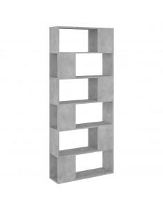 Libreria/Divisorio Grigio Cemento 80x24x186 cm in Truciolato 2