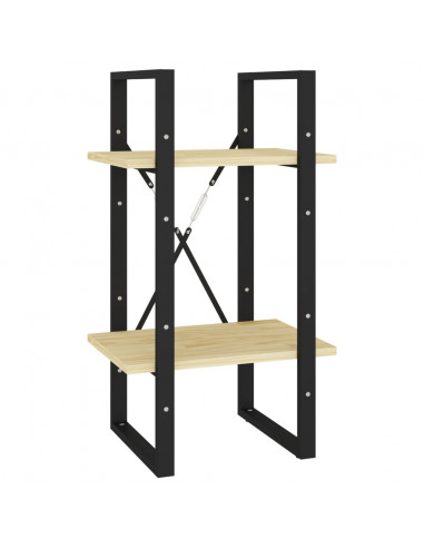 Libreria a 5 Ripiani Marrone 40x30x175 cm in Legno di Pino