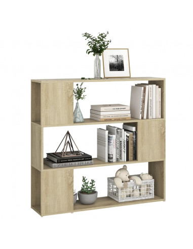 Libreria/Divisorio Rovere Sonoma 100x24x94 cm