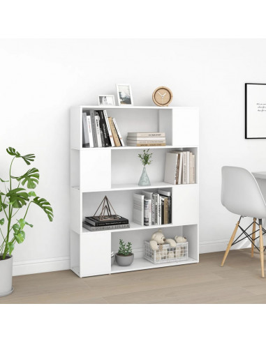 Libreria/Divisorio Bianco 100x24x124 cm