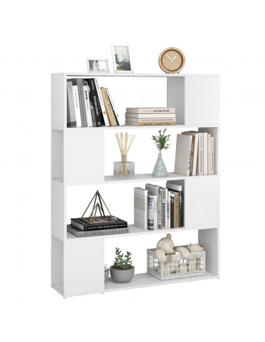 Libreria/Divisorio Bianco 100x24x124 cm
