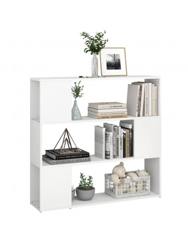Libreria/Divisorio Bianco 100x24x94 cm