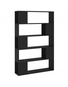 Libreria/Divisorio Nero 100x24x155 cm in Truciolato 2