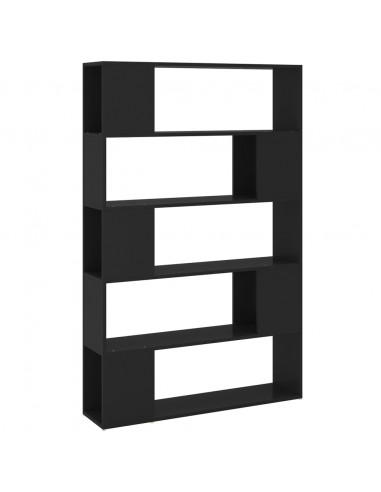 Libreria/Divisorio Nero 100x24x155 cm in Truciolato