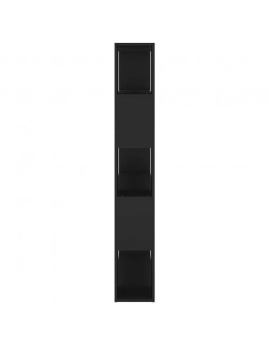 Libreria/Divisorio Nero 100x24x155 cm in Truciolato