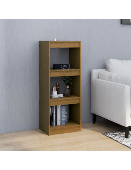 Libreria/Divisorio Miele 40x30x103,5 cm Legno Massello di Pino