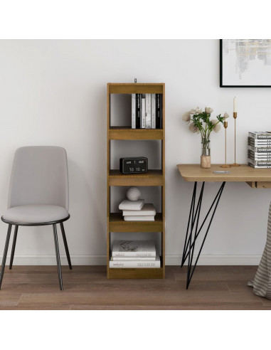 Libreria/Divisorio Miele 40x30x135,5 cm Legno Massello di Pino