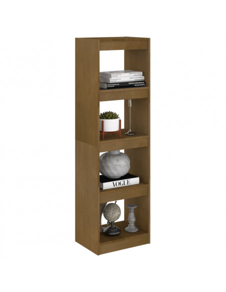 Libreria/Divisorio Miele 40x30x135,5 cm Legno Massello di Pino