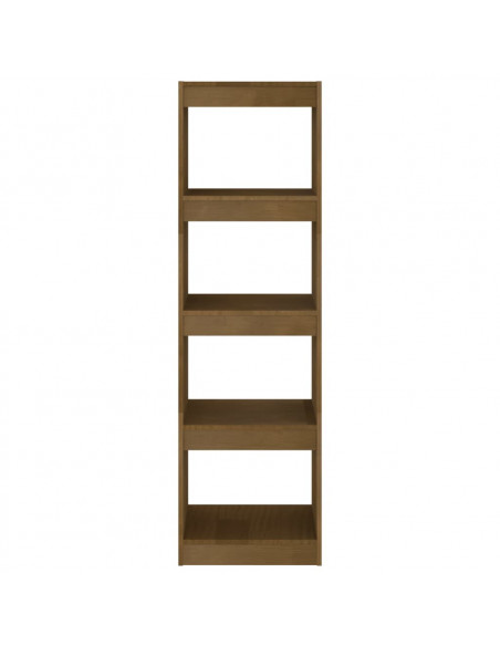 Libreria/Divisorio Miele 40x30x135,5 cm Legno Massello di Pino